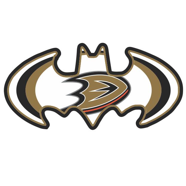 Anaheim Ducks Batman Logo iron on transfers
